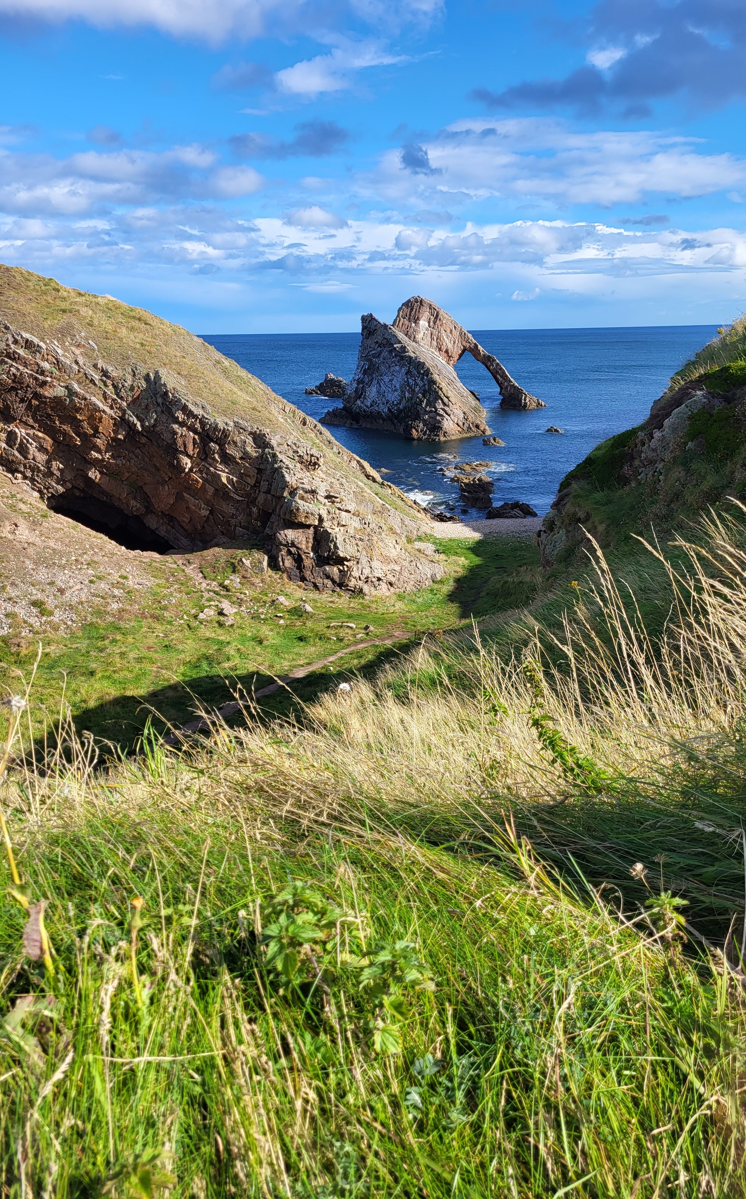 Bow Fiddle Rock in Portknockie, Scotland